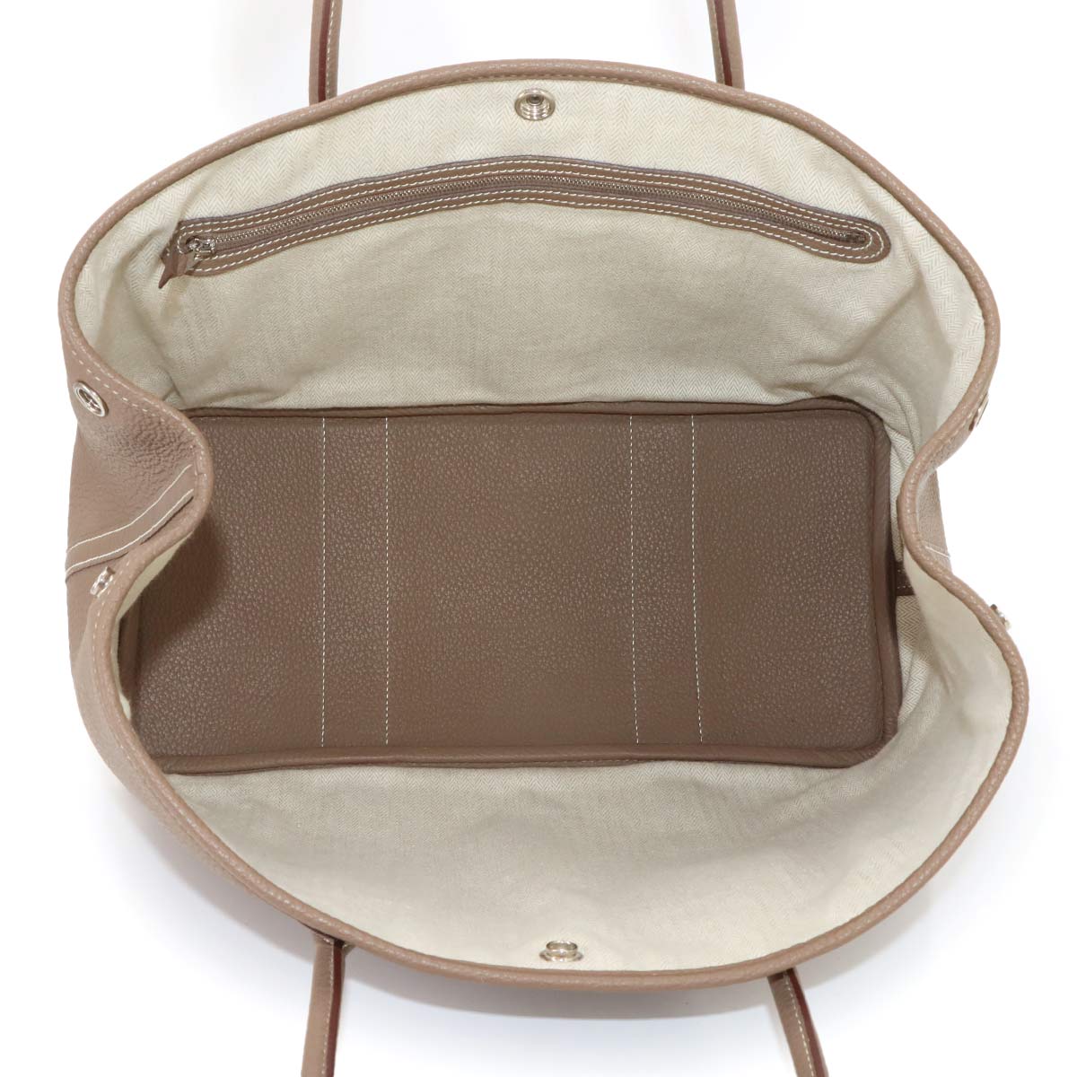 Garden Party PM Tote Bag Negonda Leather Etoupe Purse