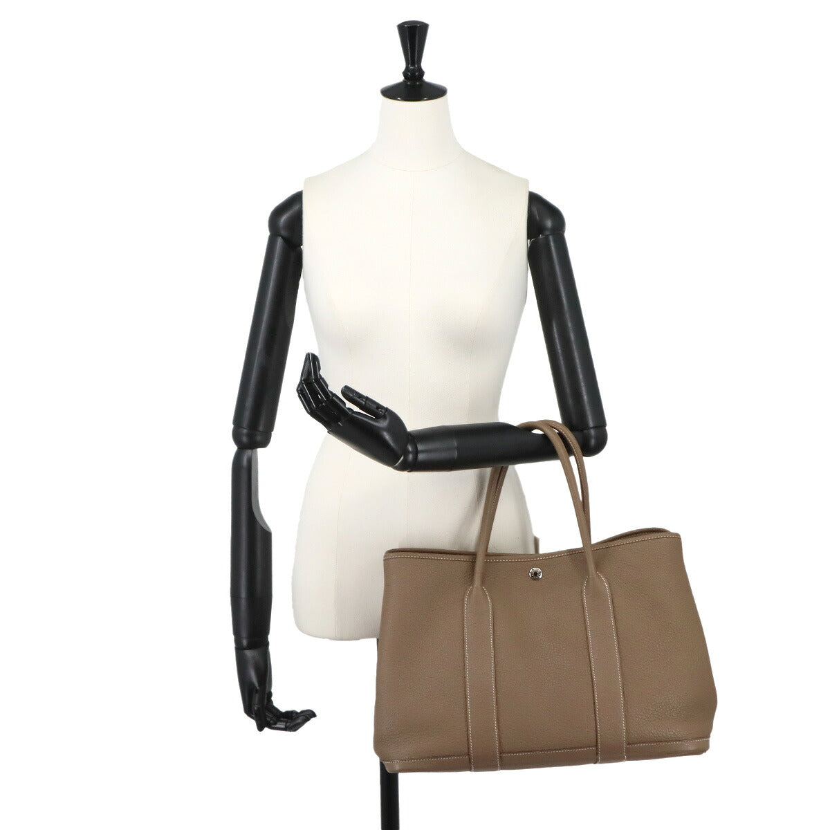 Garden Party PM Tote Bag Negonda Leather Etoupe Purse