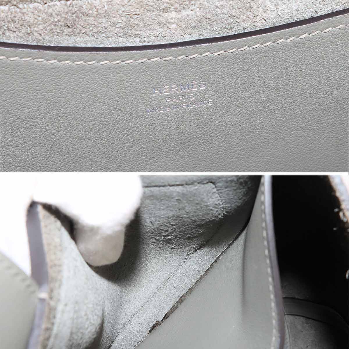 In the Loop 23 Hand Bag Taurillon Clemence Swift Gris Meyer