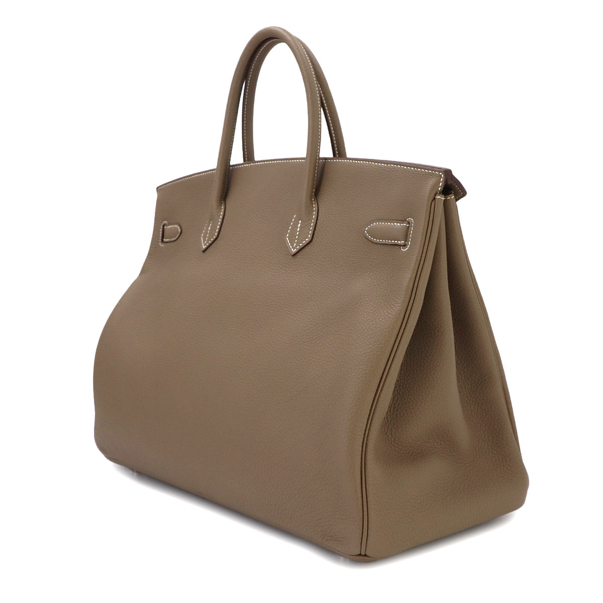 Birkin 40 Togo Etoupe Hand Bag Beige Leather Purse