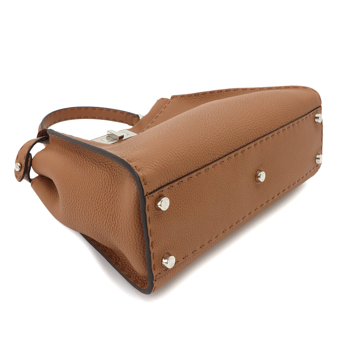 Selleria Peekaboo Regular Hand Shoulder Bag Leather Brown 8BN290