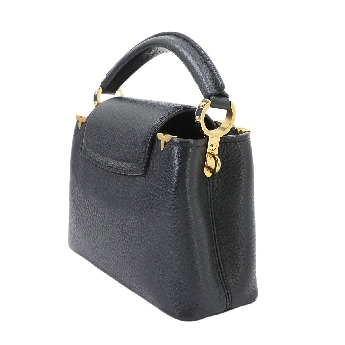 Capucines MINI Hand Shoulder Bag Leather Black M56669