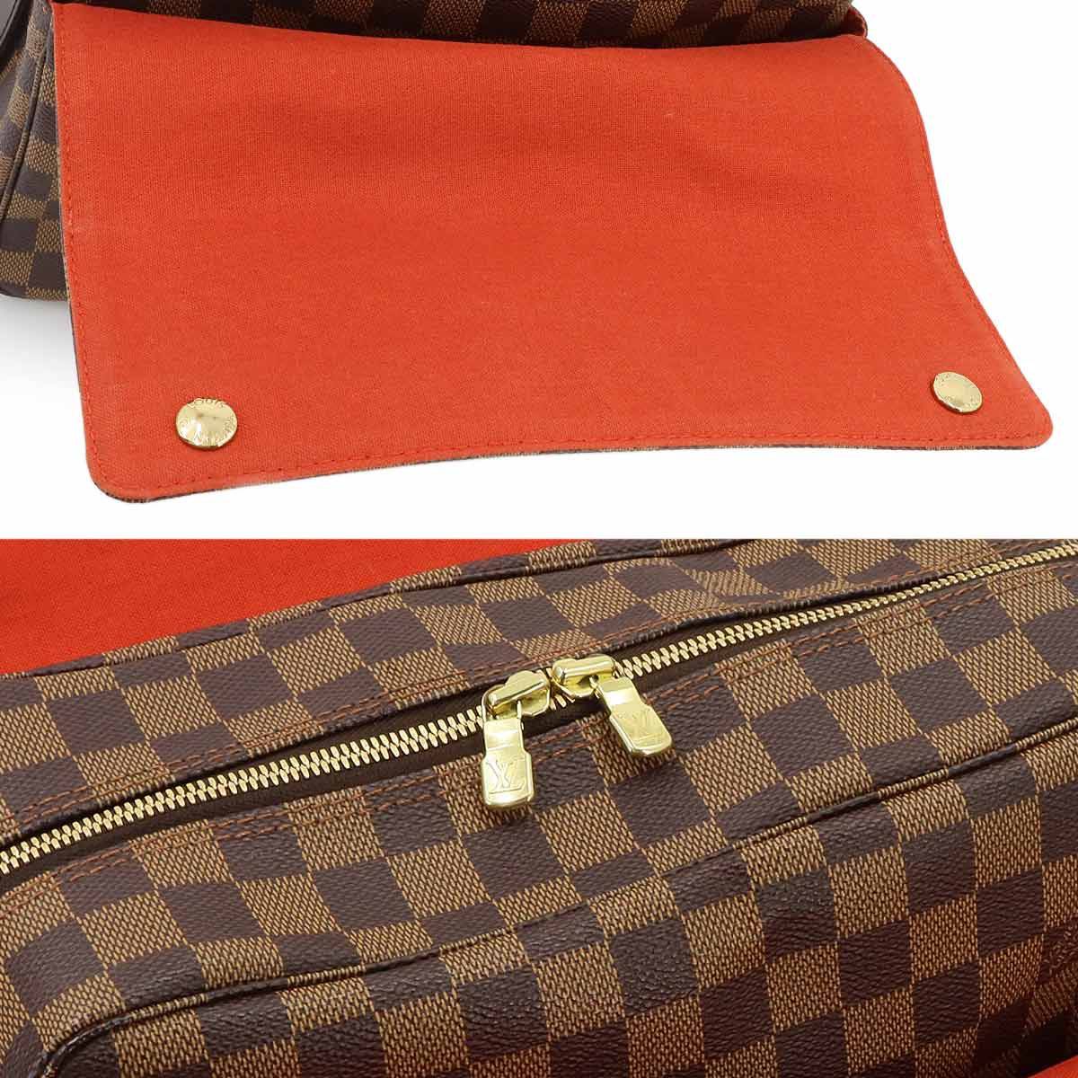 Damier Naviglio Shoulder Bag Ebene N45255 Unisex Purse