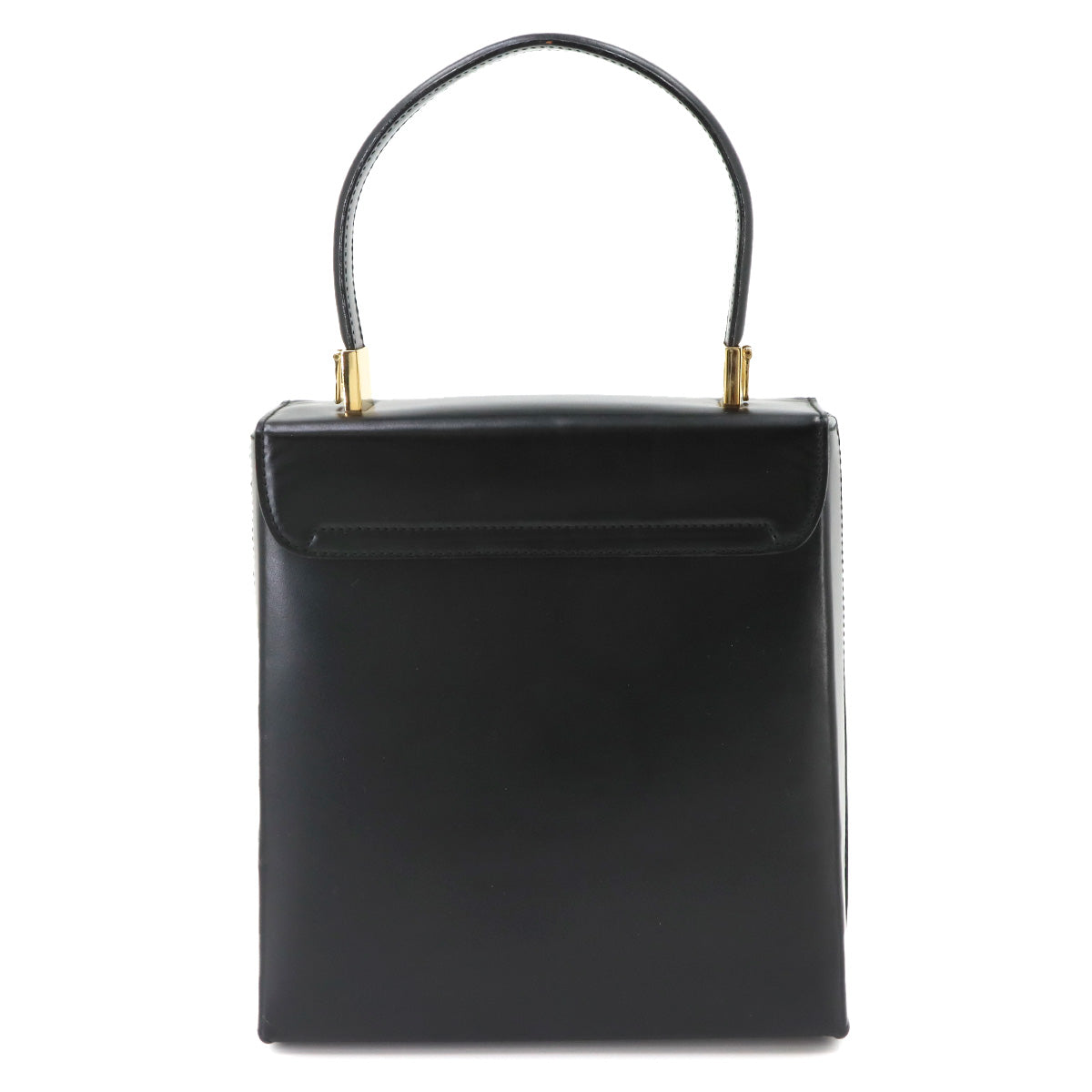 Gancini Hand Shoulder Bag Leather Black 218658
