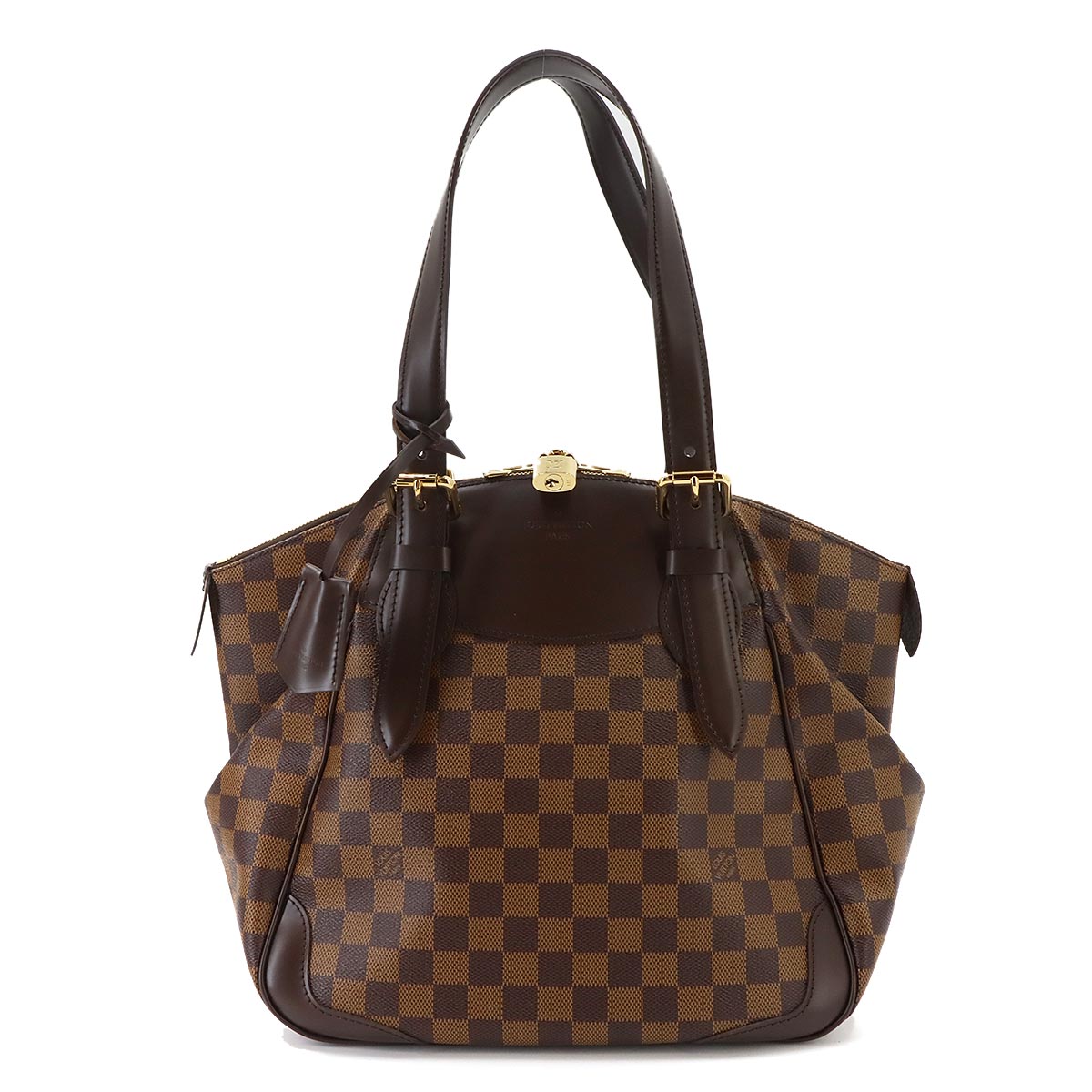 Damier Verona MM Tote Bag Ebene N41118 Purse