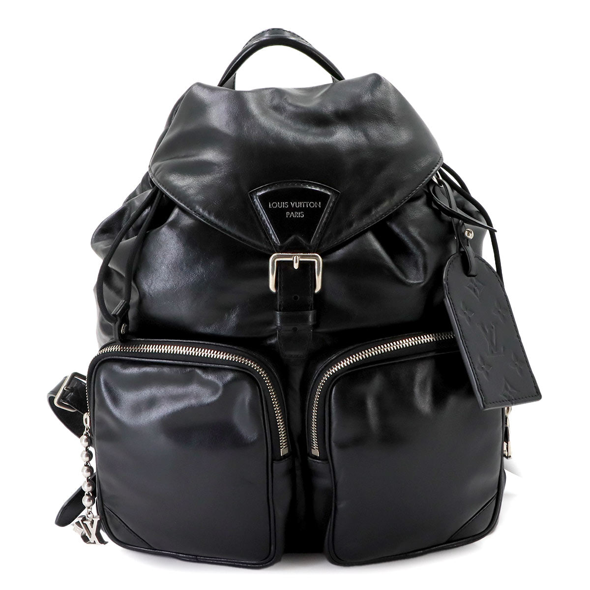 Montsouris Cargo Backpack Leather Black M13983 Purse