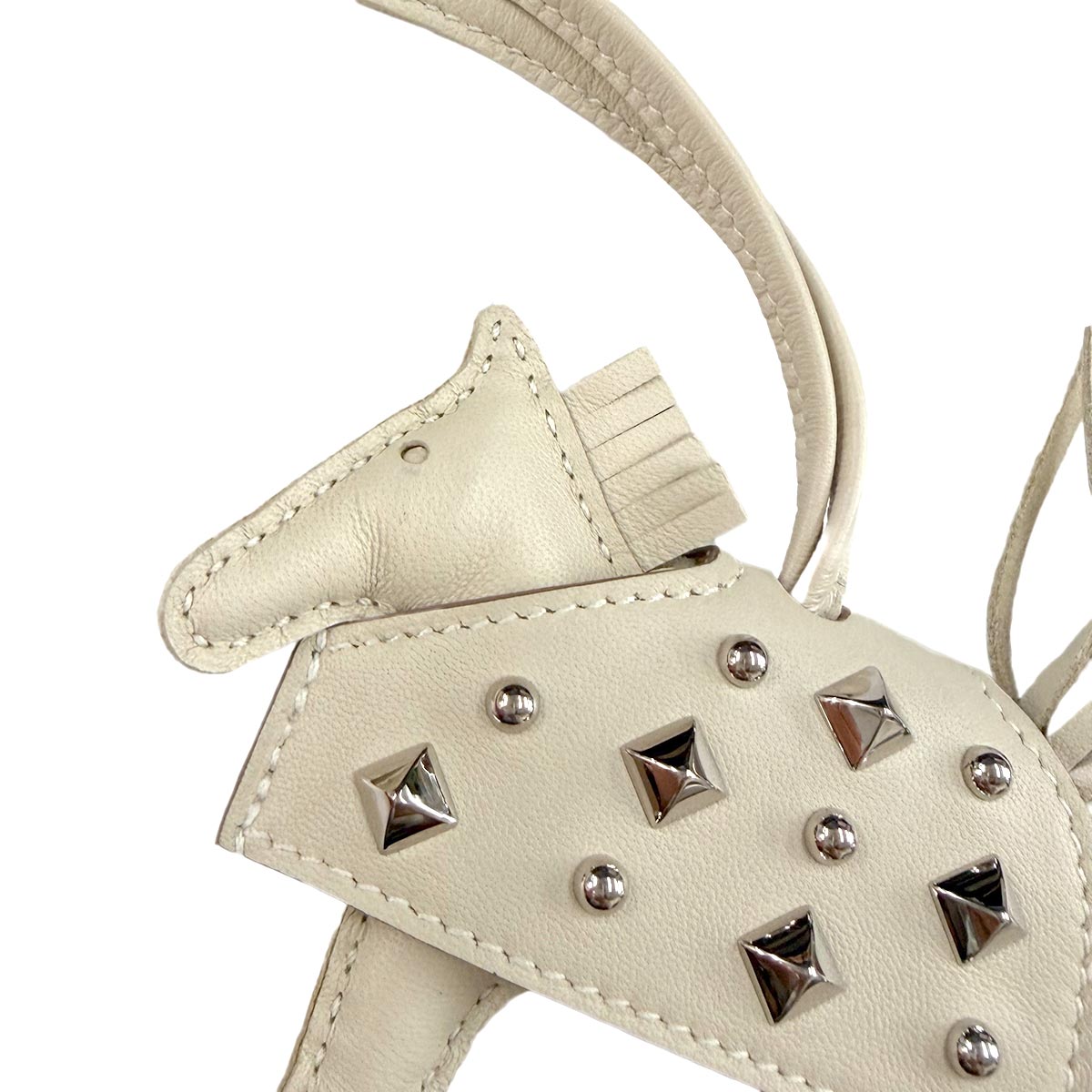 Rodeo Robeo Rock PM Bag Charm Agneau Milo Craie