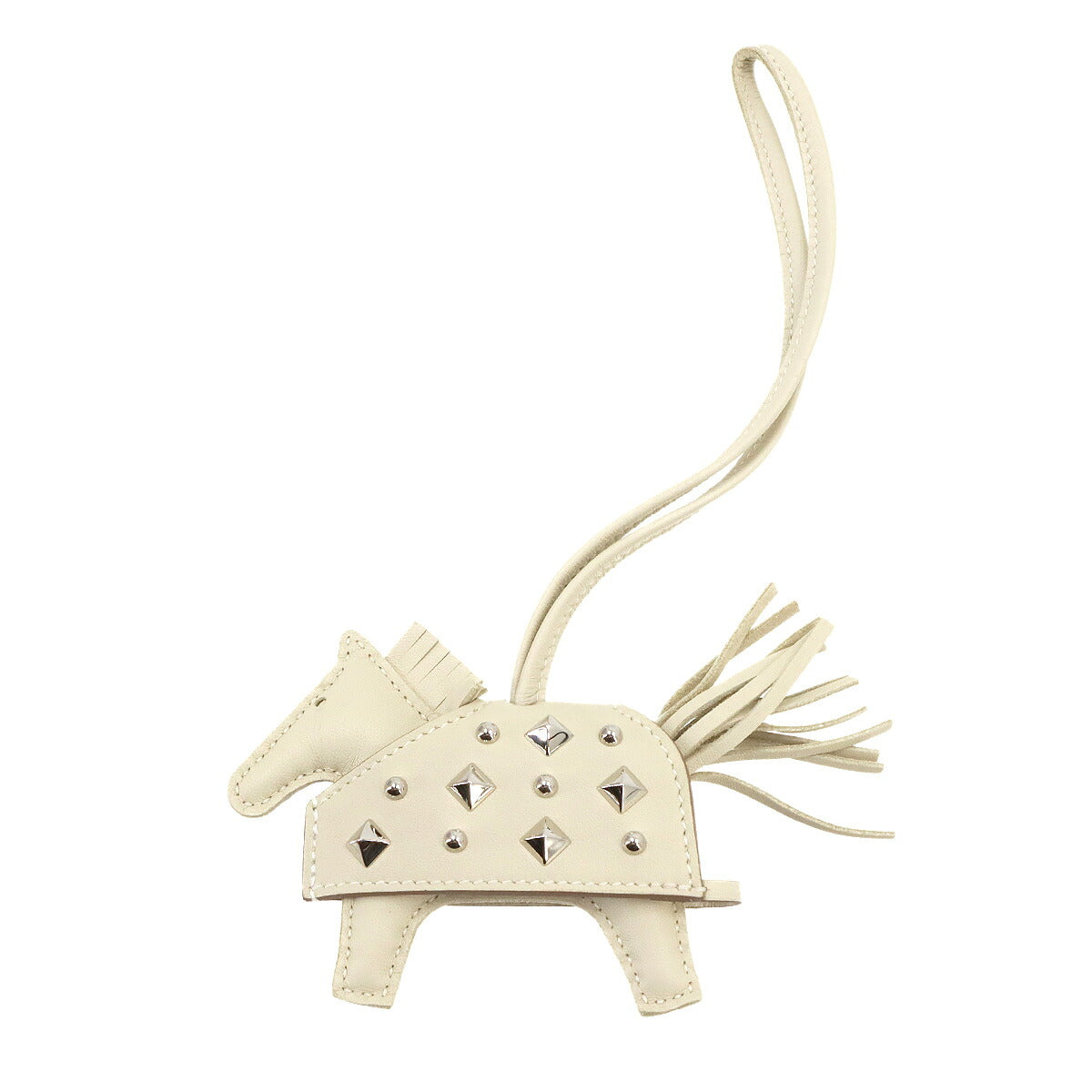 Rodeo Robeo Rock PM Bag Charm Agneau Milo Craie