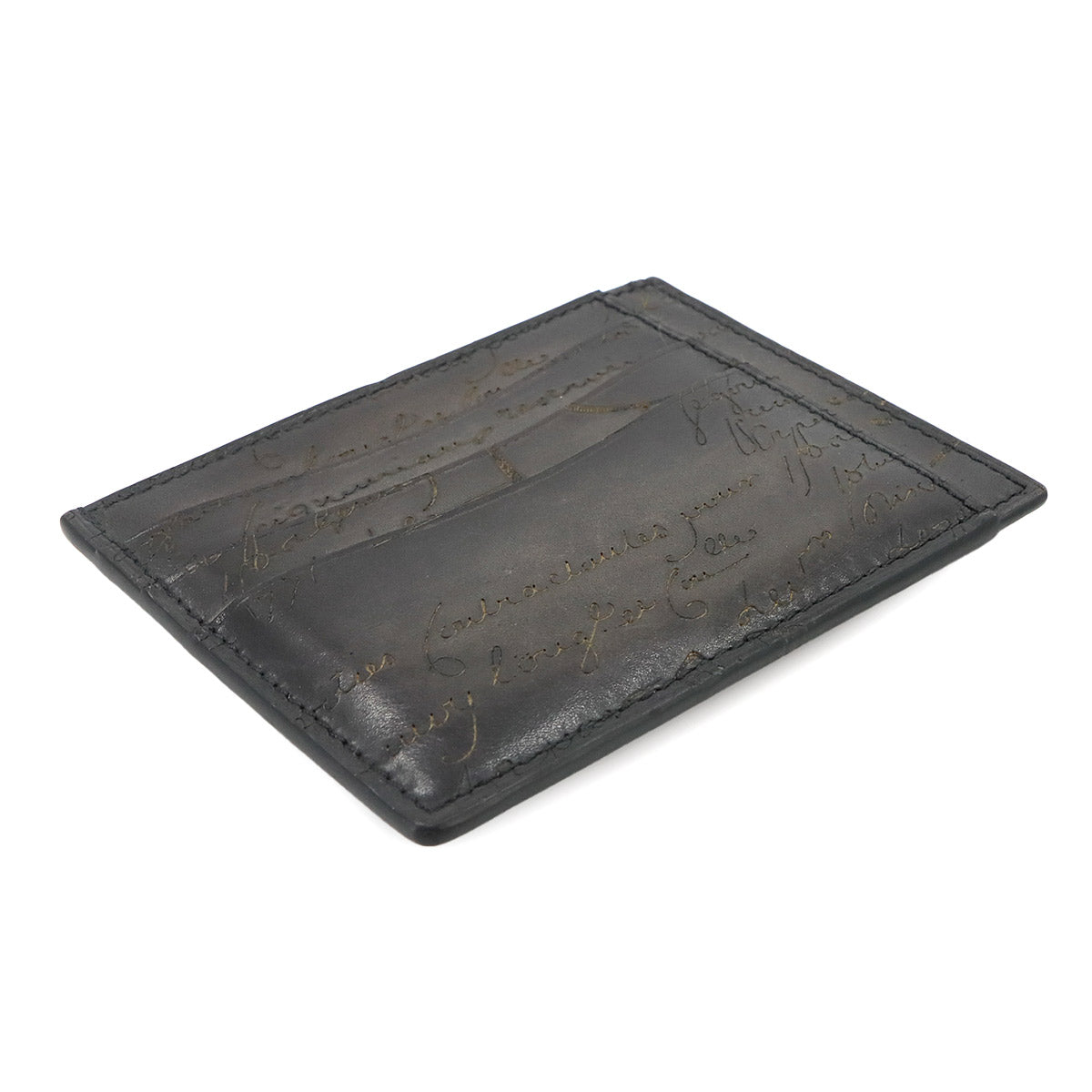 Calligraphy Bambou Tetris Card Case Holders Venezia Leather