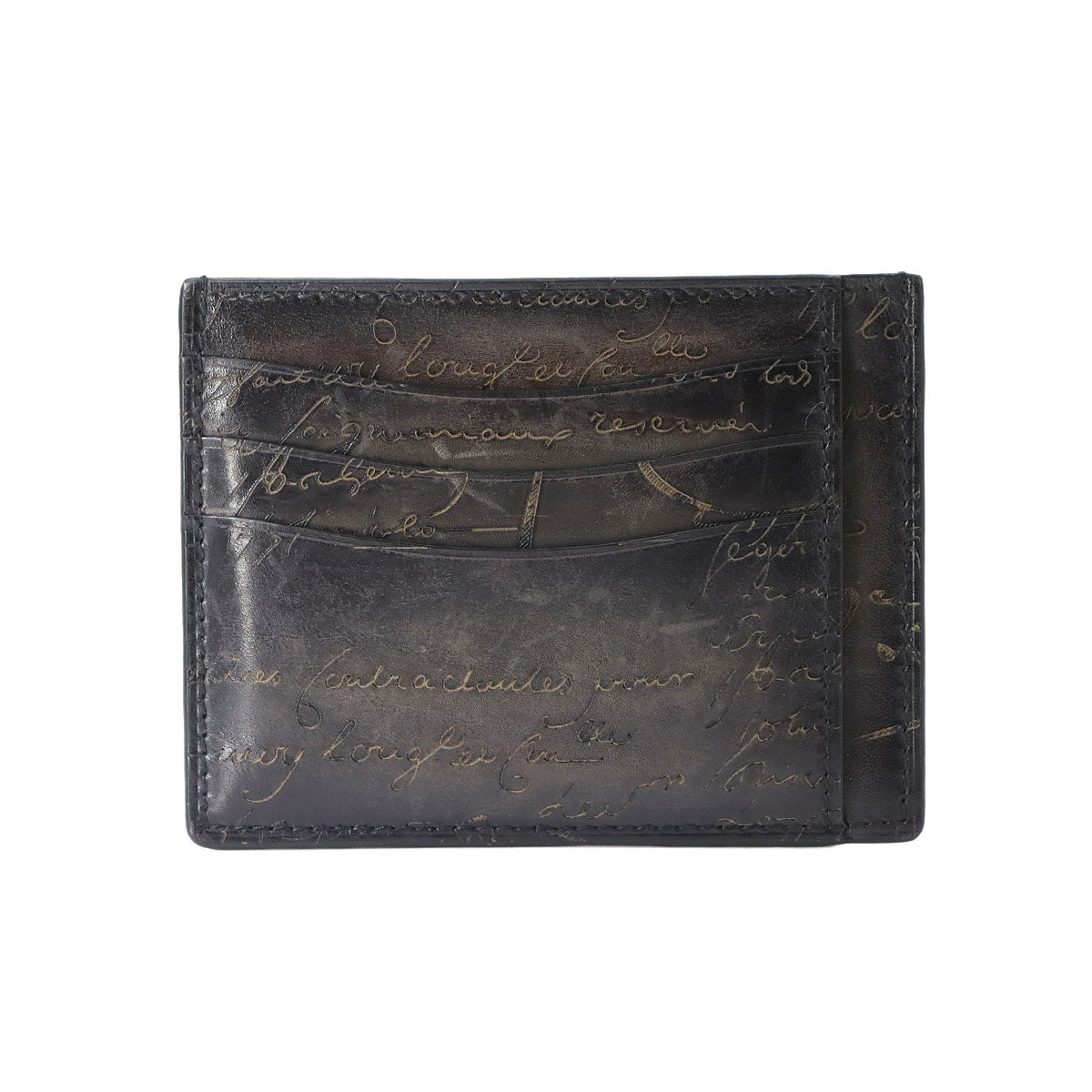 Calligraphy Bambou Tetris Card Case Holders Venezia Leather
