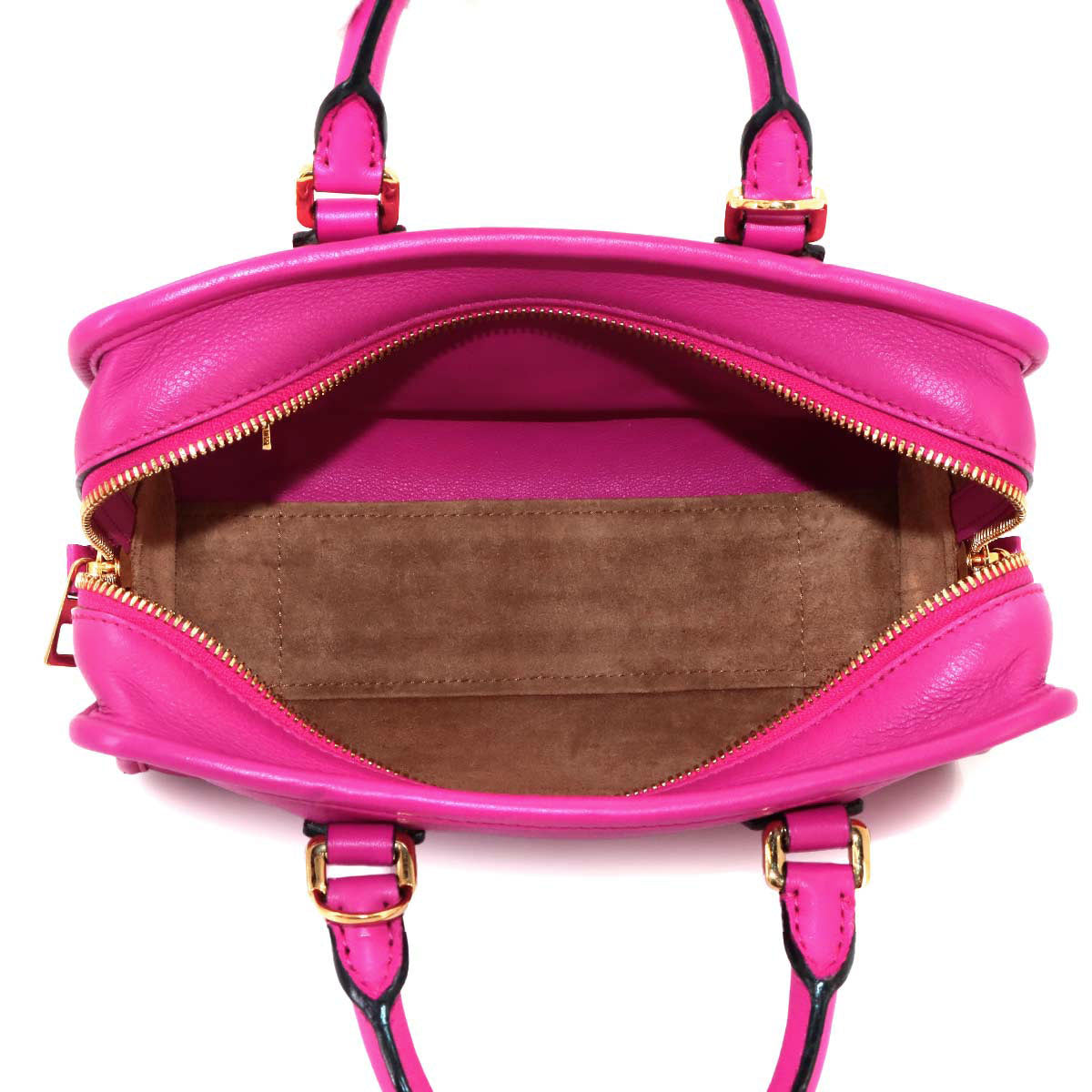Amazona 23 2way Hand Shoulder Bag Leather Pink Purse