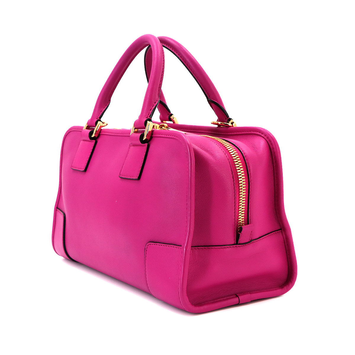 Amazona 28 Hand Bag Leather Pink Anagram Purse