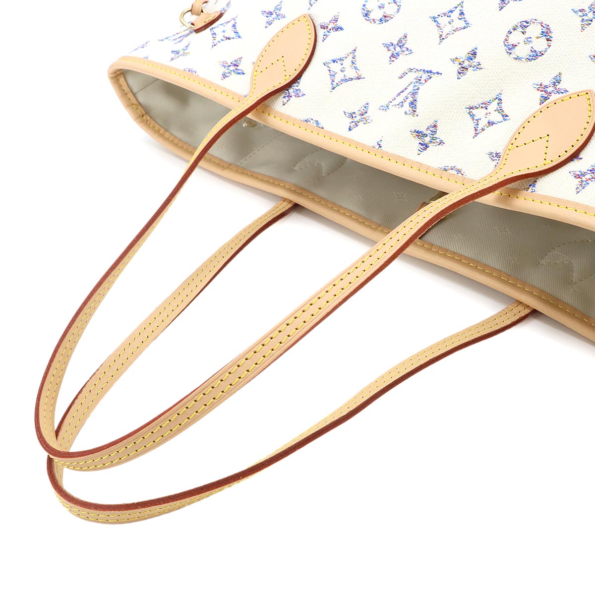 Neverfull MM Tote Bag Monogram Jacquard White M24905