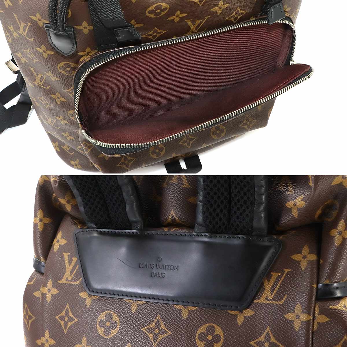Monogram Macassar Zack Back Pack Brown Noir M43422 Purse