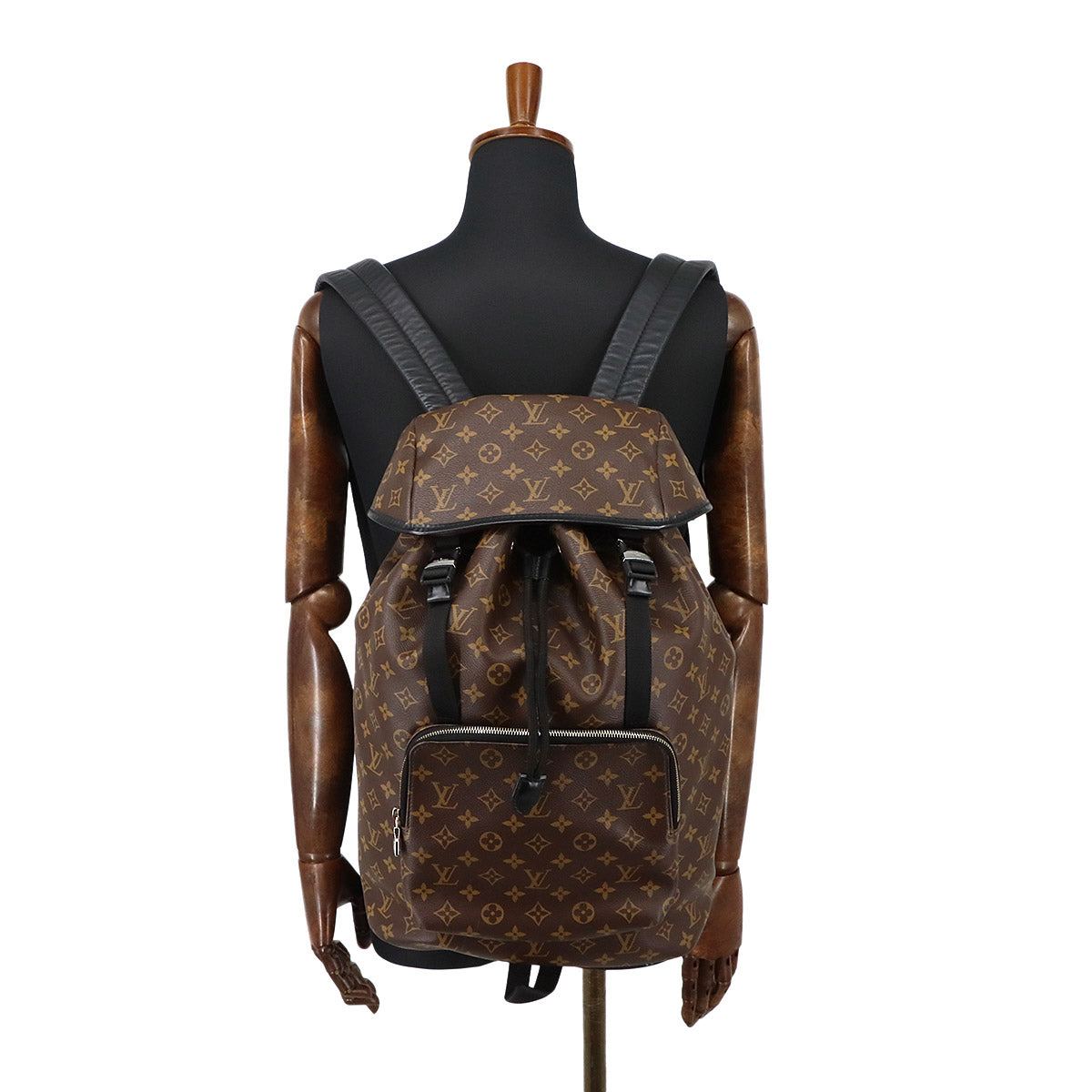 Monogram Macassar Zack Back Pack Brown Noir M43422 Purse