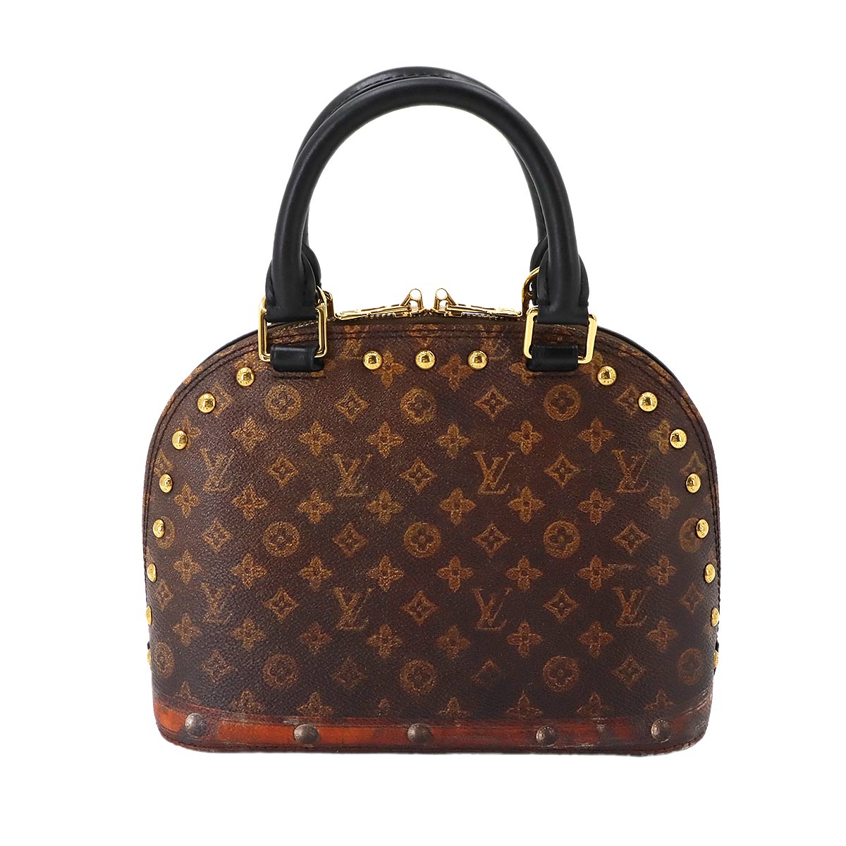 Monogram Alma BB Time Trunk 2way Bag Leather Brown M52743