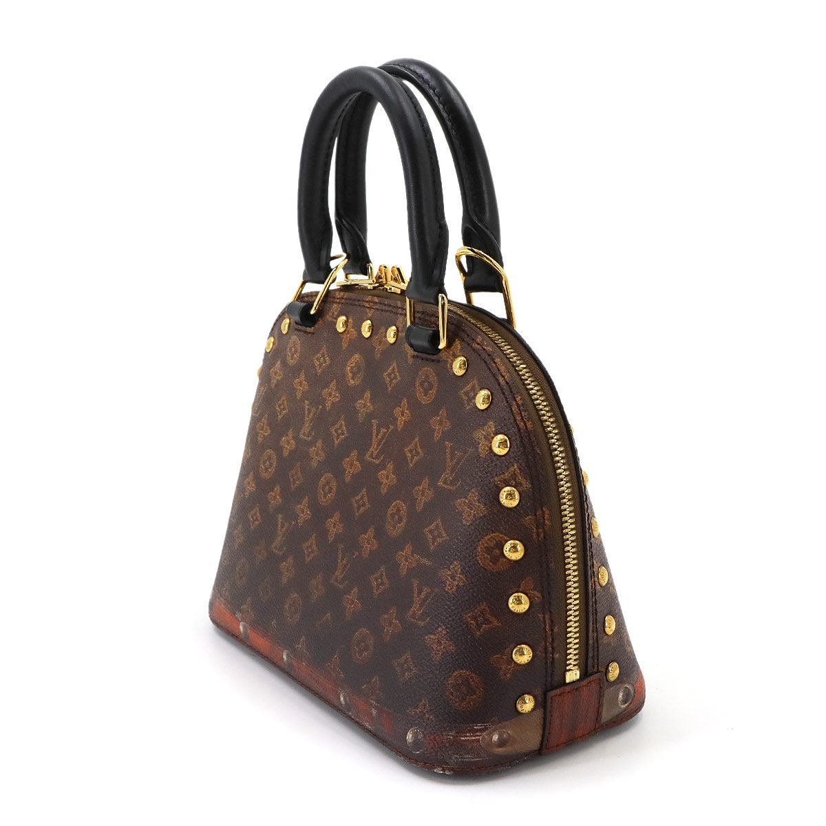Monogram Alma BB Time Trunk 2way Bag Leather Brown M52743
