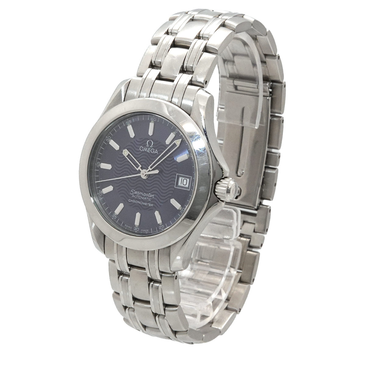 Seamaster 120m 2501 81 Automatic Date Navy Dial Mens Watch