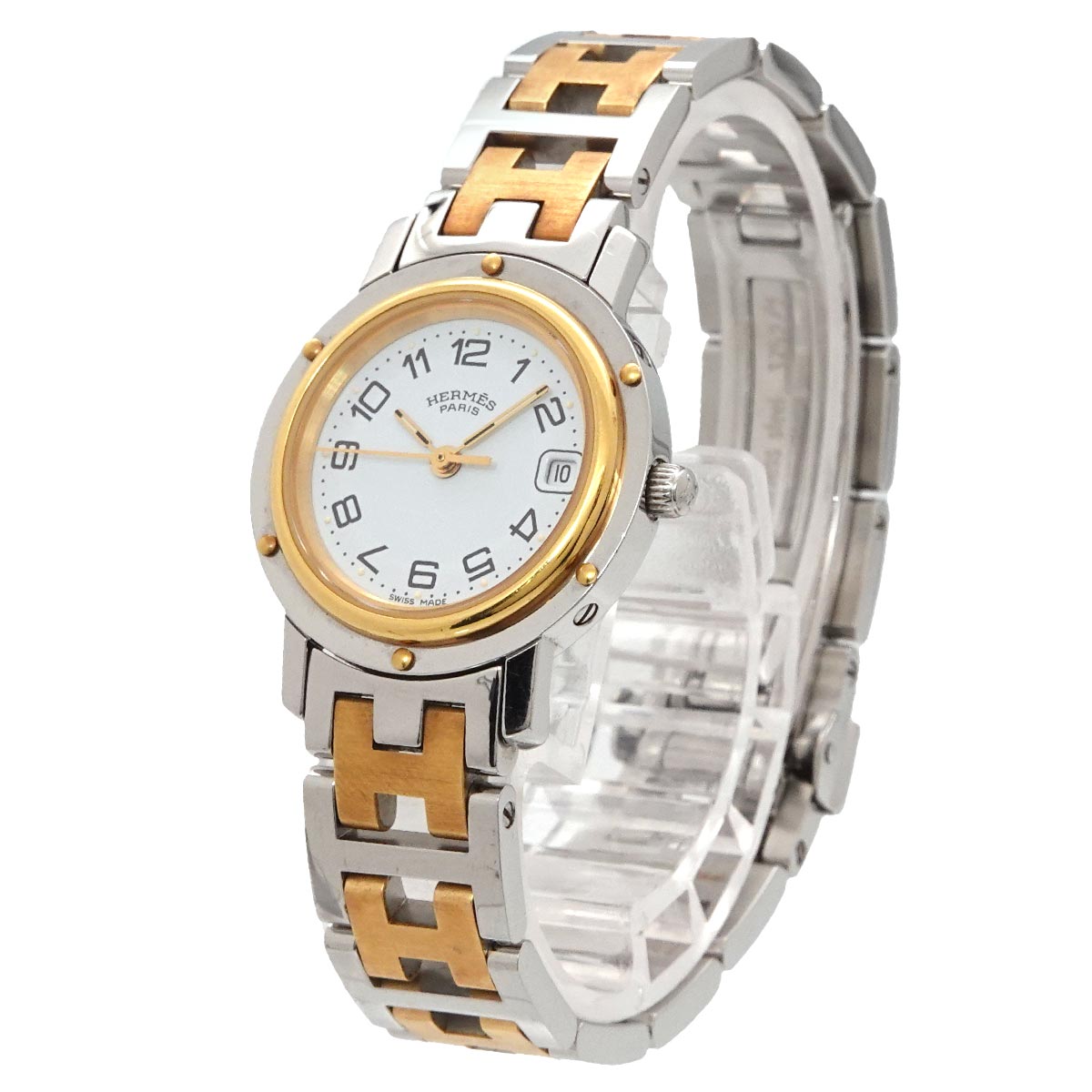 Clipper CL4 220 Quartz Date White Dial Ladies Watch