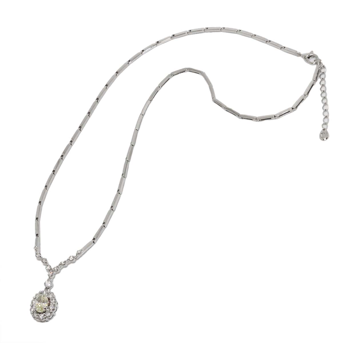 Diamond 1.006ct/1.30ct Necklace 18K WG White Gold 750