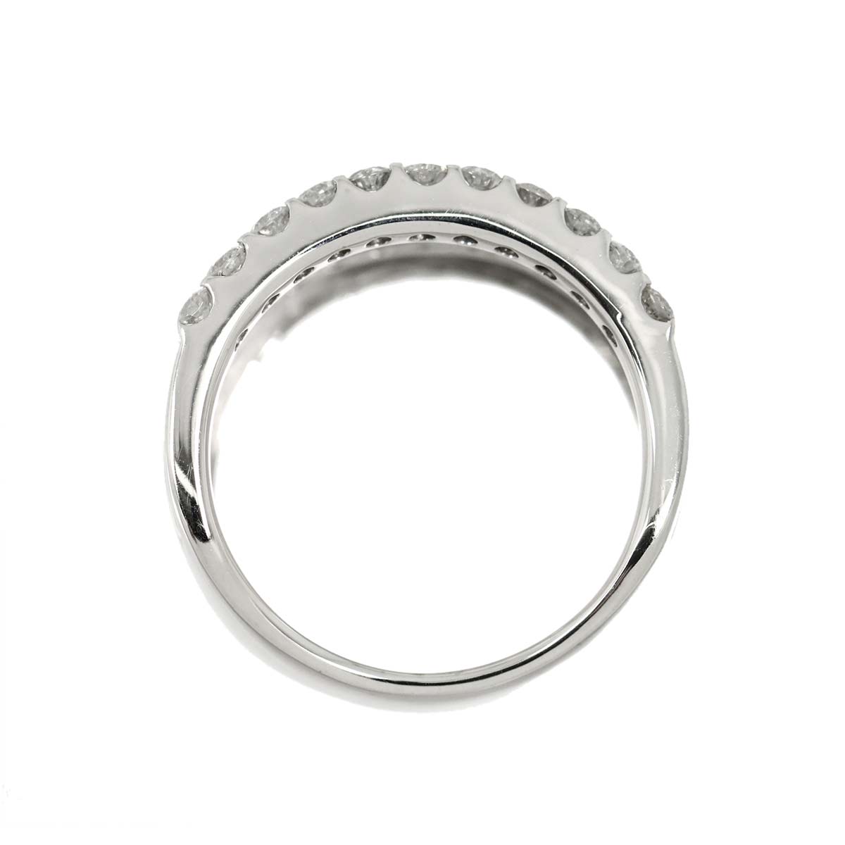 Diamond 2.00ct Ring 18K K18 WG White Gold size6.25-6.5(US)