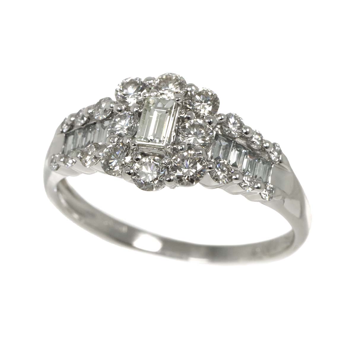 Diamond 1.00ct Ring Pt Platinum size6.75(US)