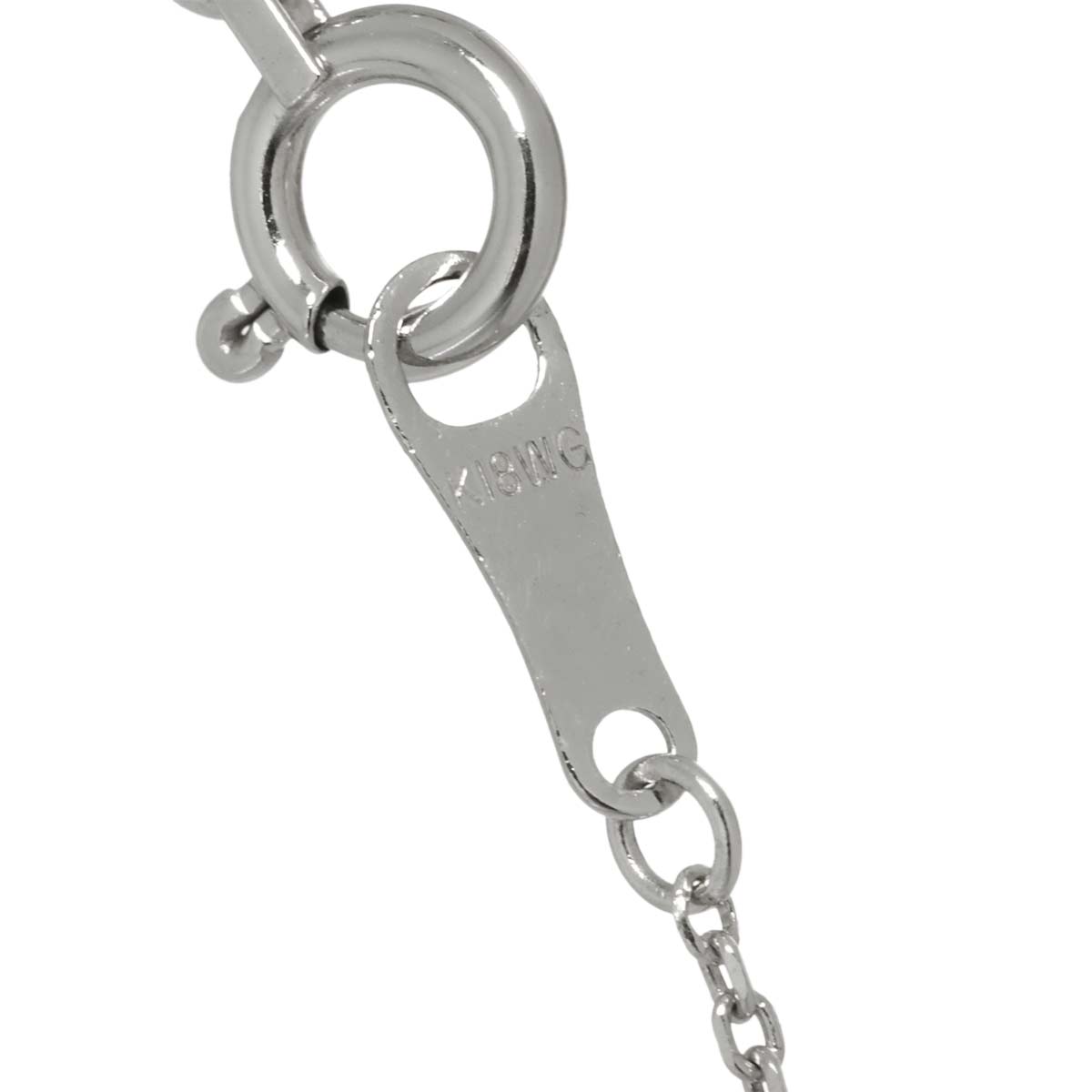 Diamond 1.00ct Necklace 18K WG White Gold 750