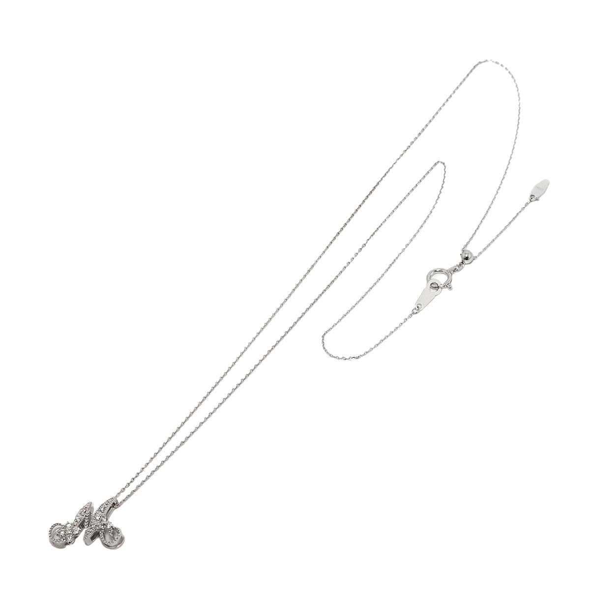 Diamond 0.18ct Necklace 18K WG White Gold 750
