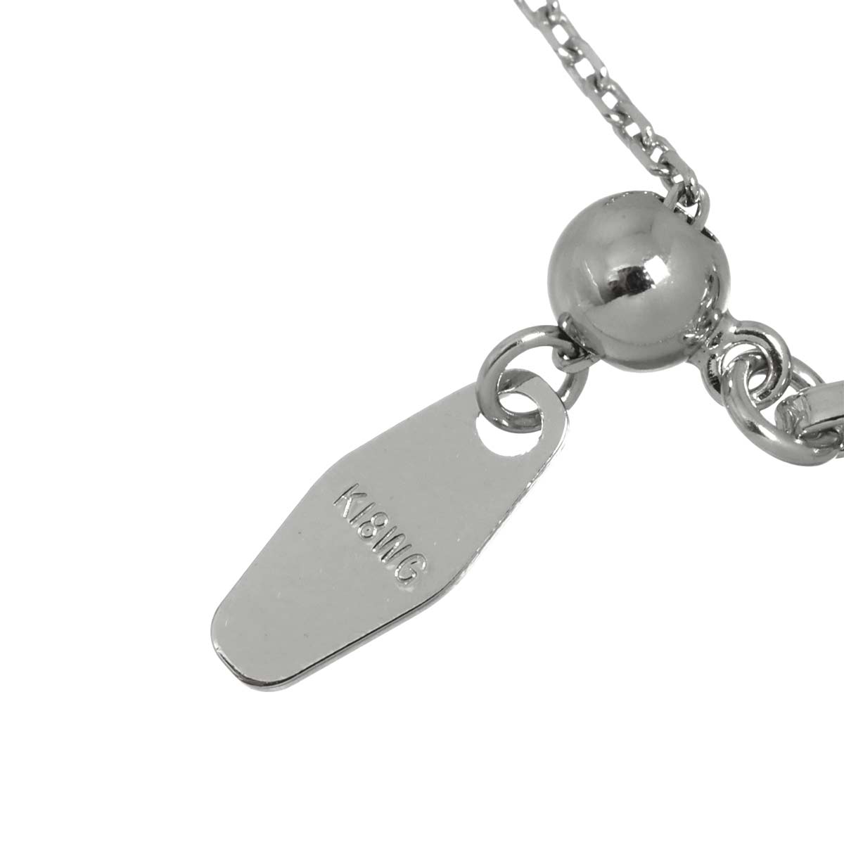Diamond 0.18ct Necklace 18K WG White Gold 750