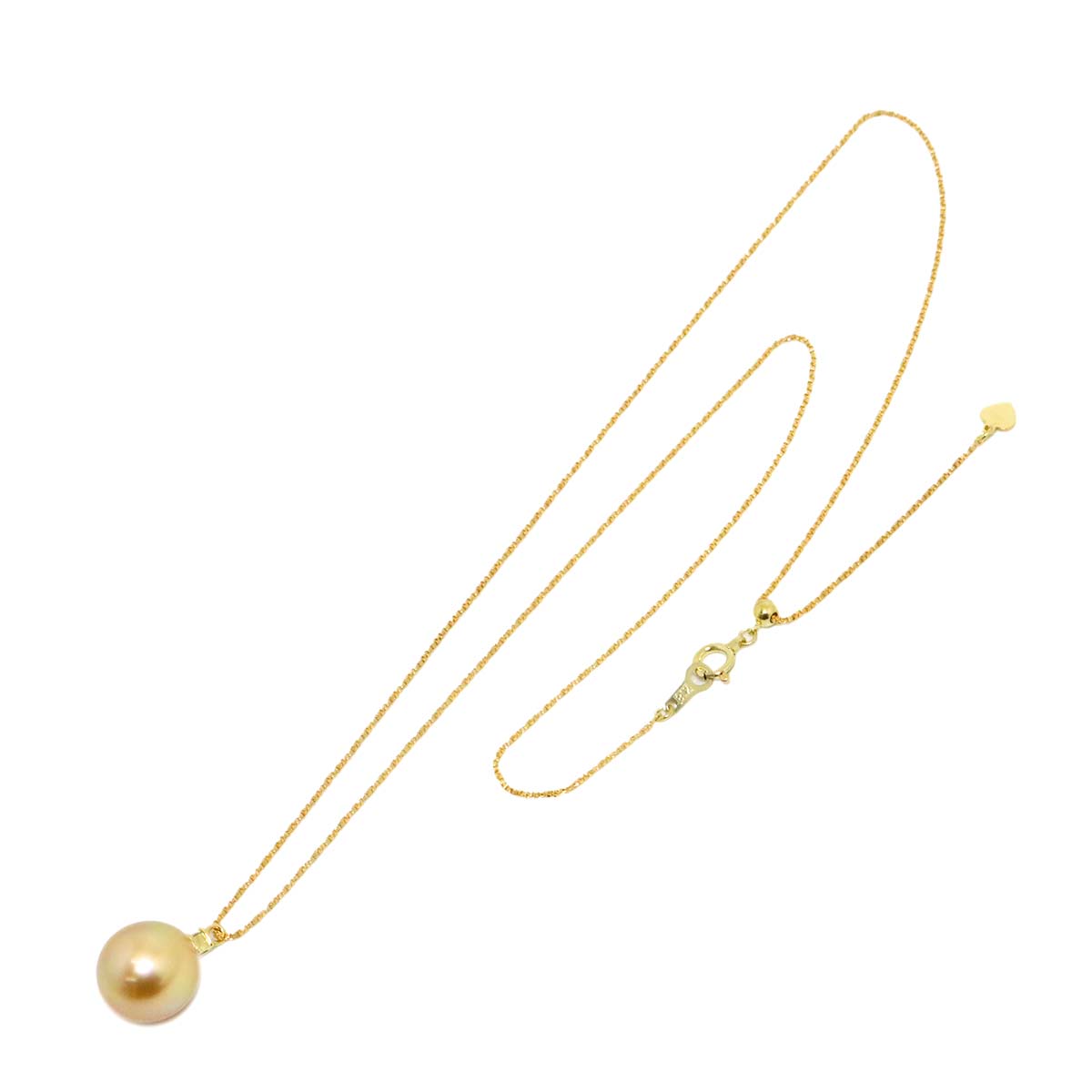 South Sea pearl 10.5mm Necklace 18K K18 YG Yellow Gold 750