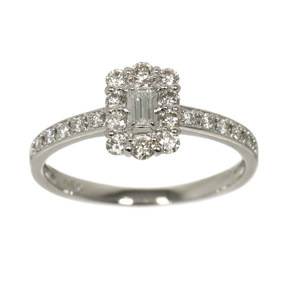 Diamond 0.50ct Ring Pt Platinum size7.25(US)