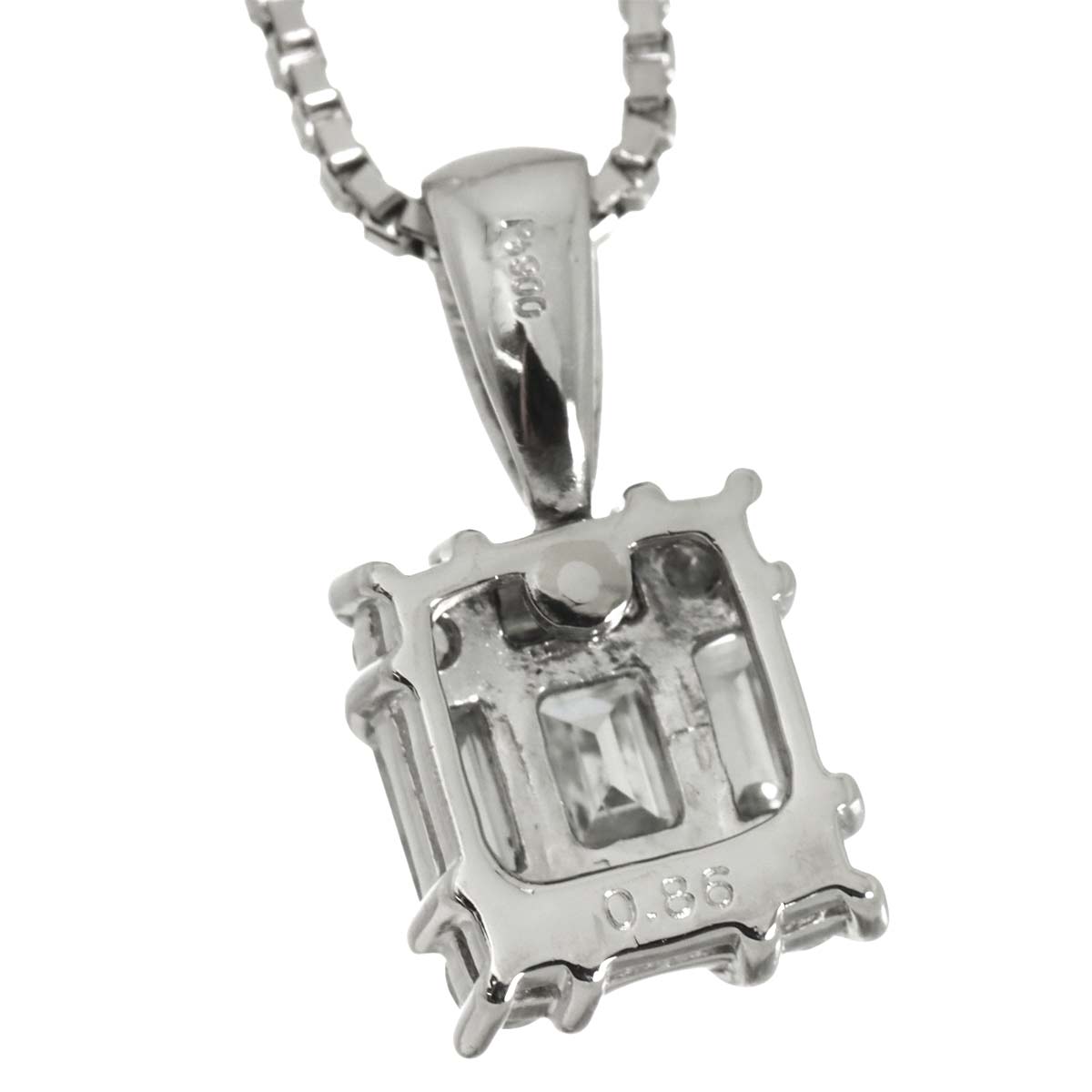 Diamond 0.86ct Necklace Pt Platinum
