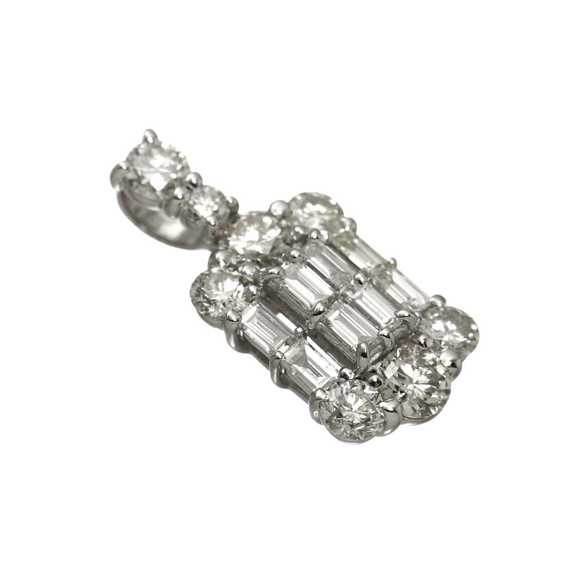 Diamond 1.00ct Pendant Top Pt Platinum