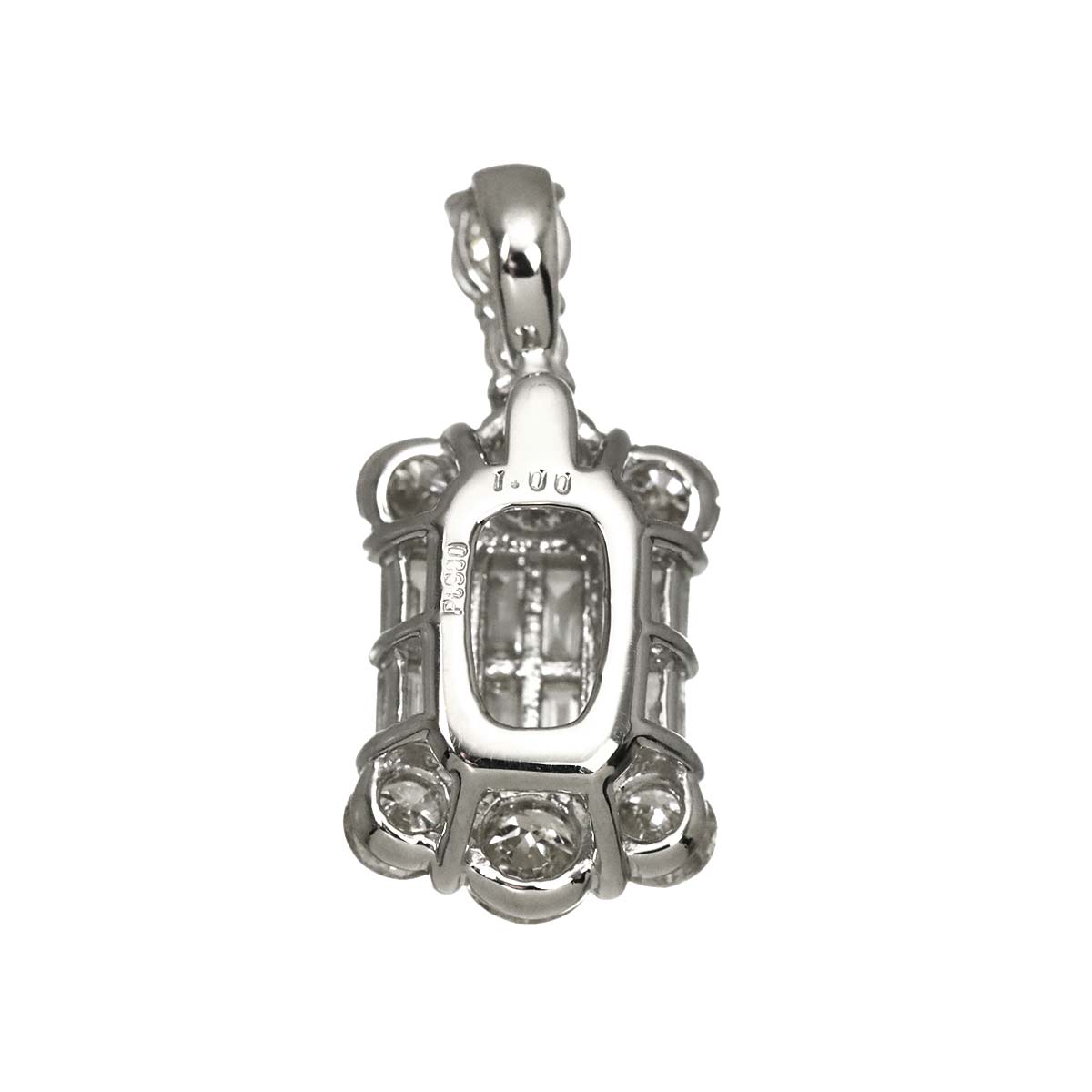 Diamond 1.00ct Pendant Top Pt Platinum