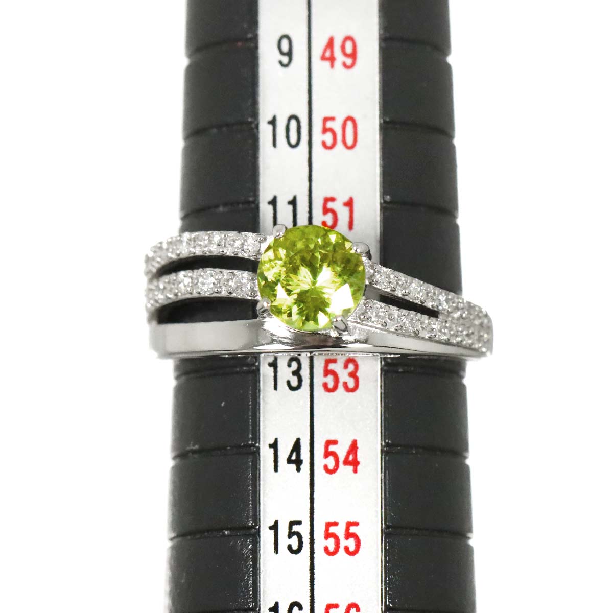 Sphene 0.77ct Diamond 0.15ct Ring Pt Platinum size6(US)