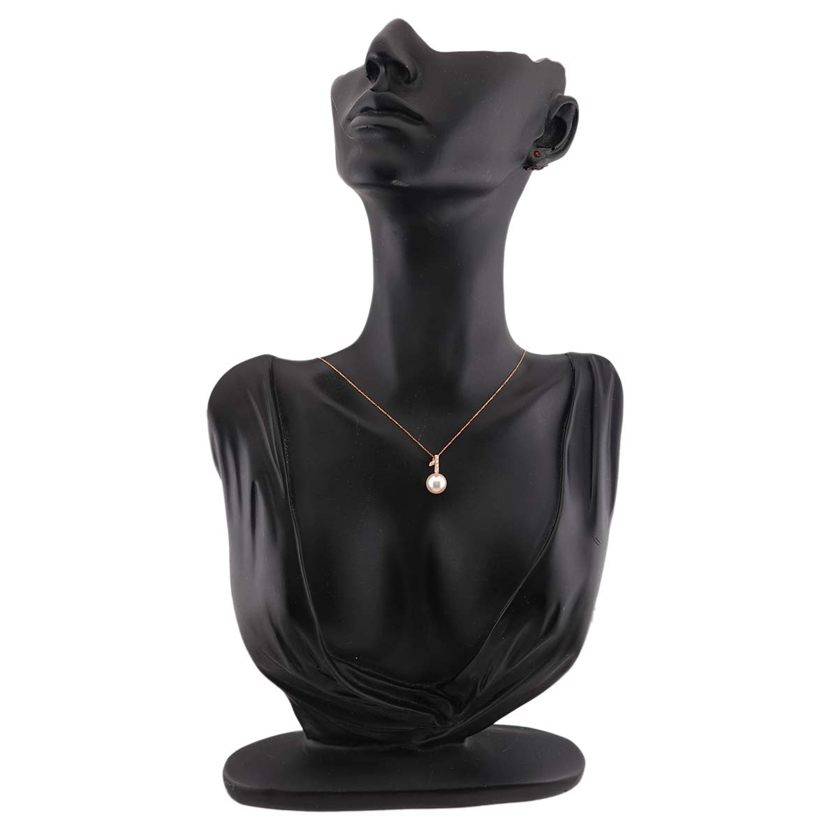 Akoya Pearl 8.6mm Diamond Necklace 18K K18 PG Pink Gold 750