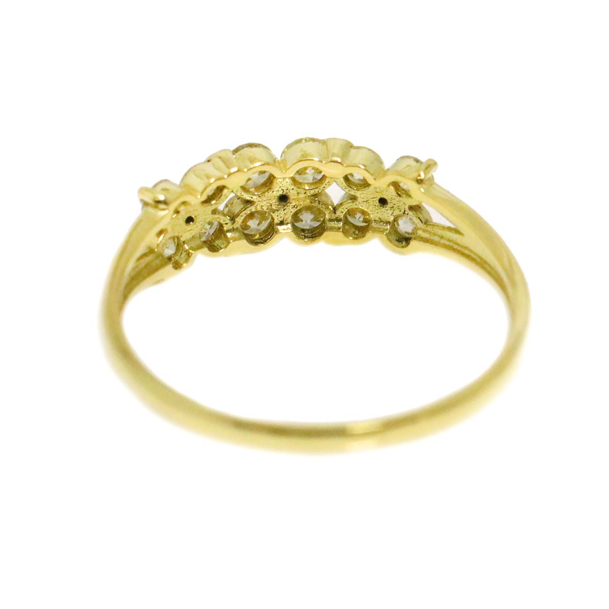 Diamond 0.50ct Ring 18K YG Yellow Gold 750 6(US)