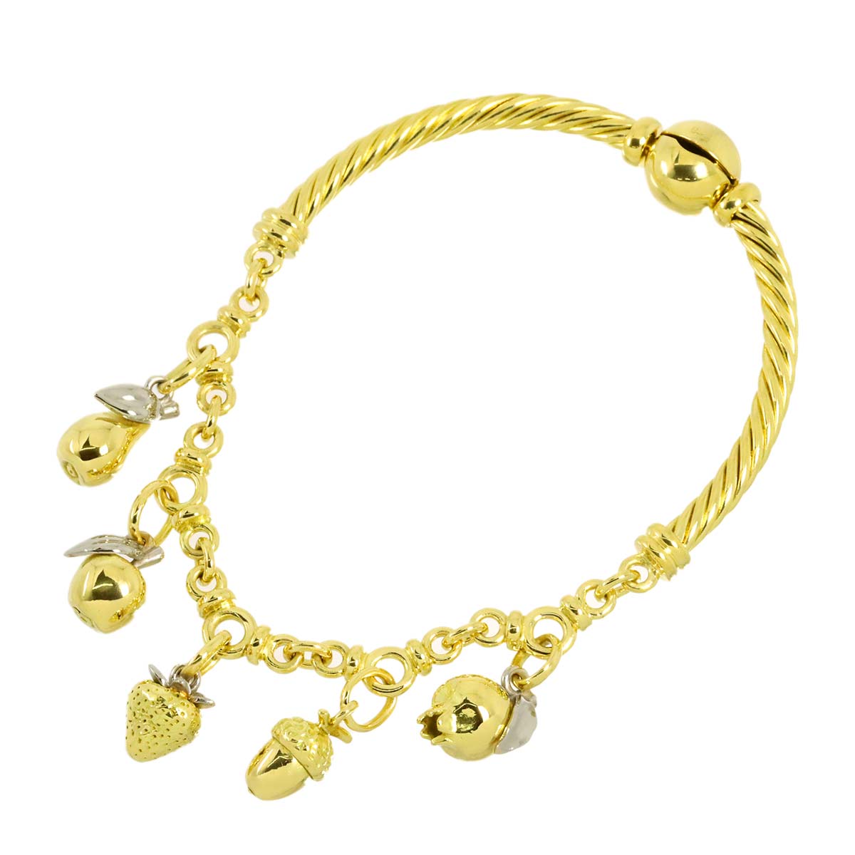 Charm Bracelet 18K YG WG 750