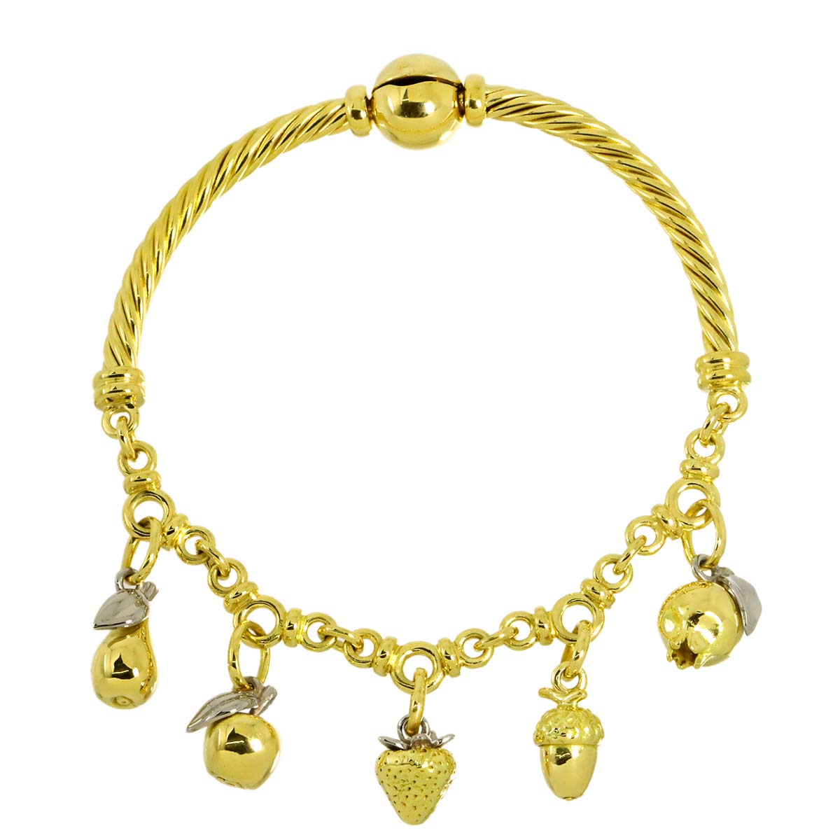 Charm Bracelet 18K YG WG 750