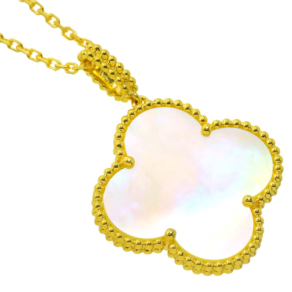 Magic Alhambra MOP Necklace 18K YG 750