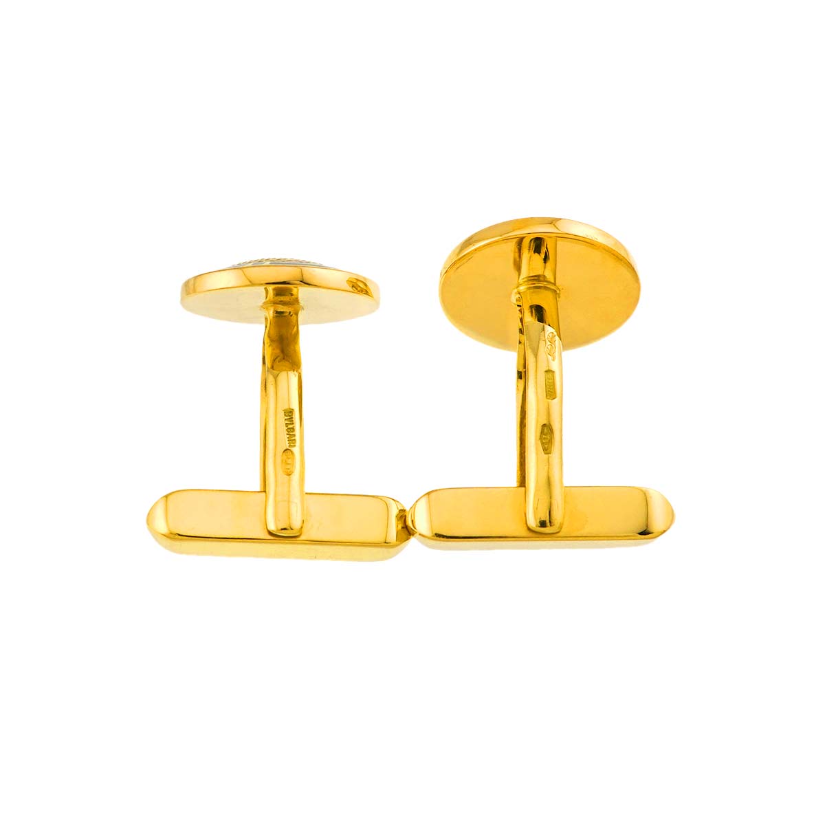 Enamel Cufflinks 18K Yellow Gold 750