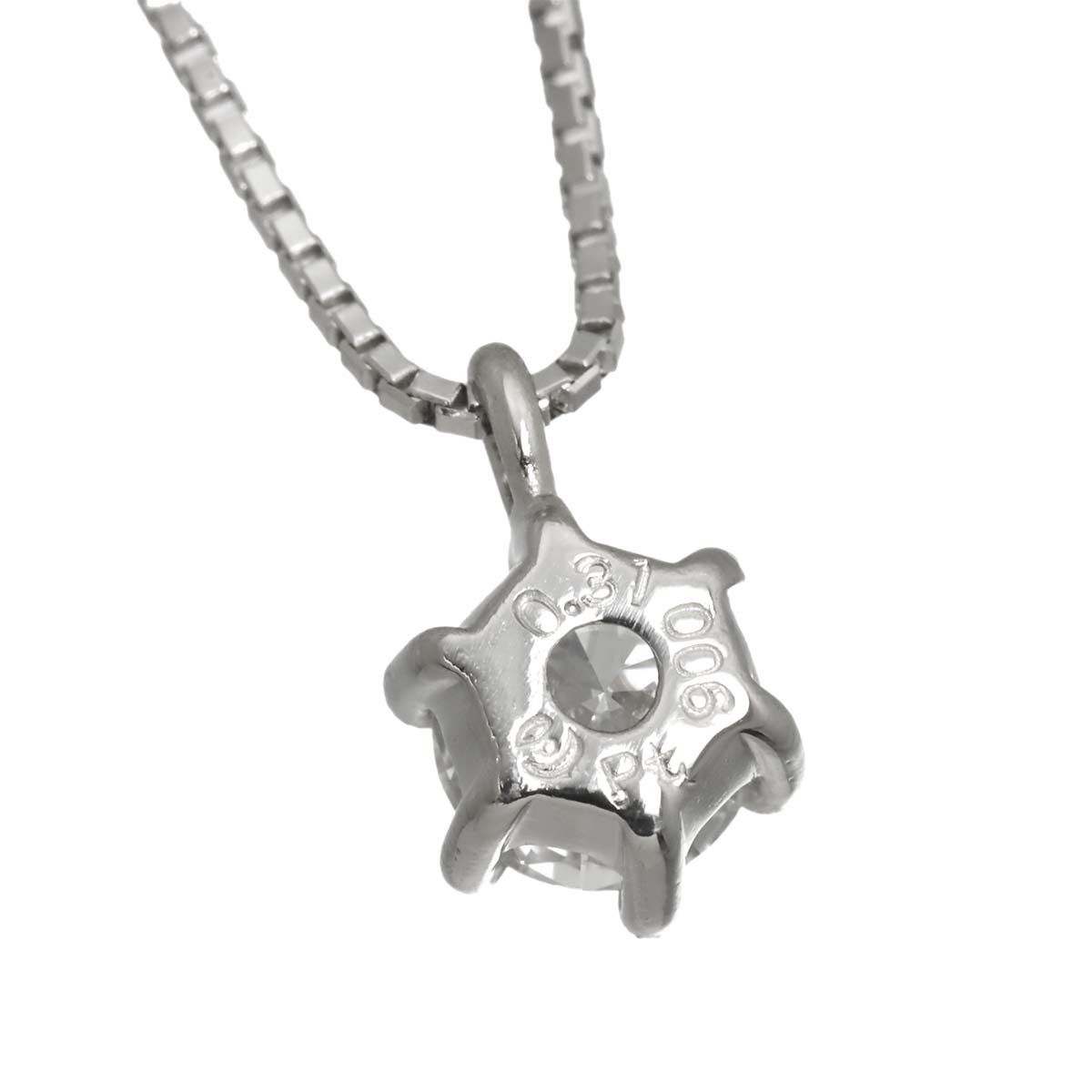 Diamond 0.31ct Necklace Platinum