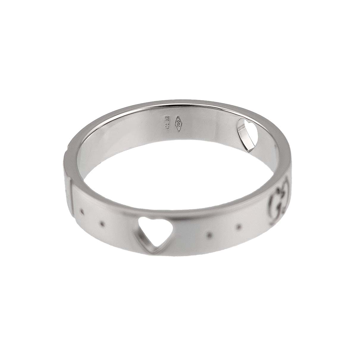 Icon Ring 18K WG White Gold 750 Size12 5.75-6(US)