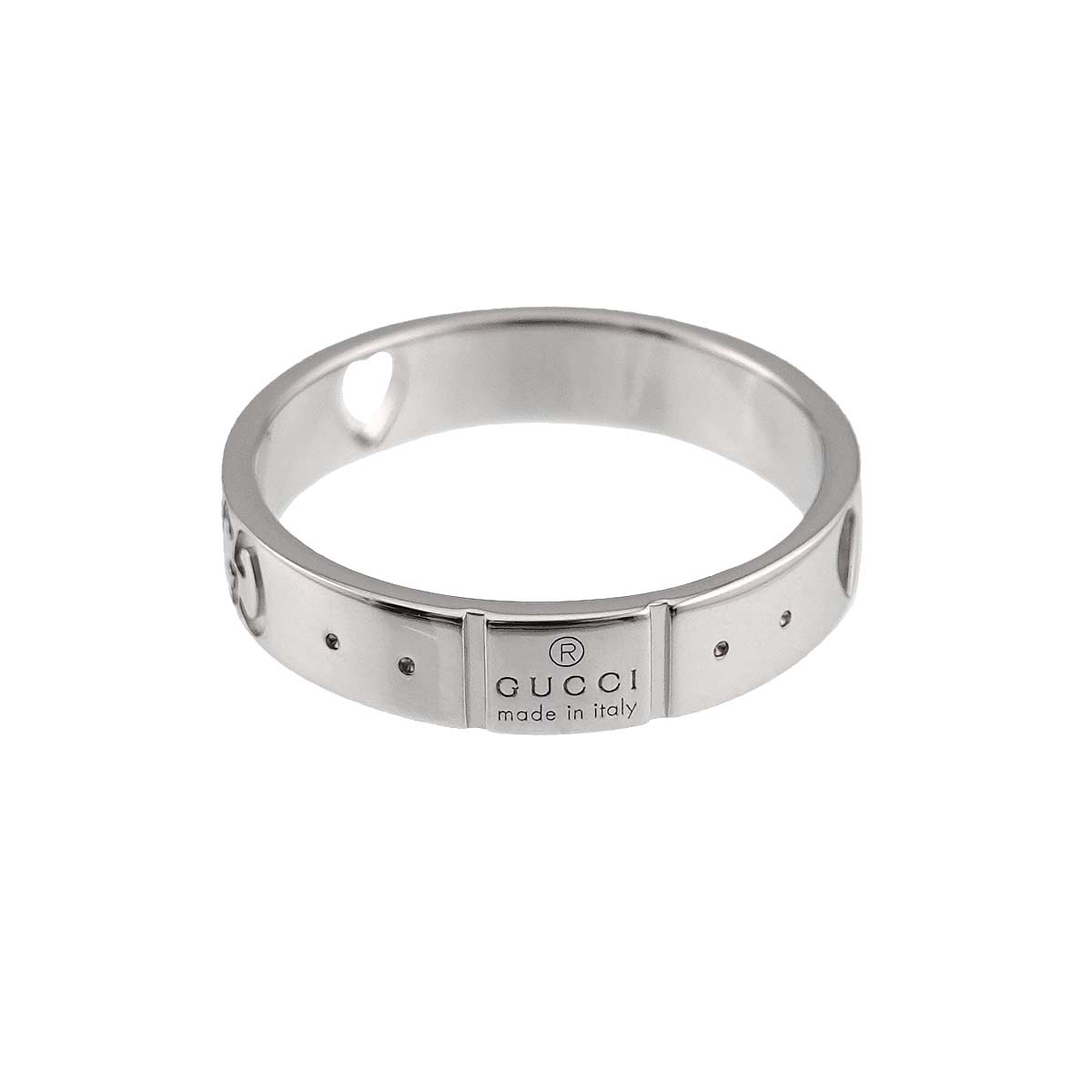 Icon Ring 18K WG White Gold 750 Size12 5.75-6(US)