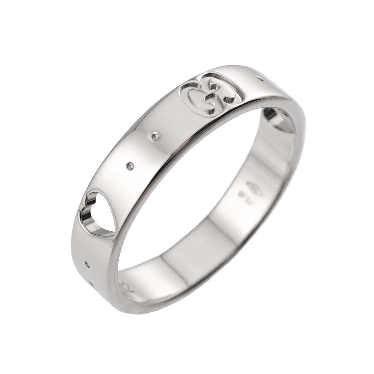 Icon Ring 18K WG White Gold 750 Size12 5.75-6(US)