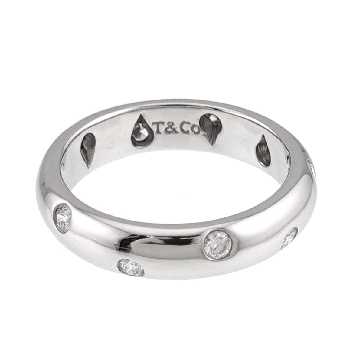 Dots Diamond Ring Platinum Size4.75-5(US)