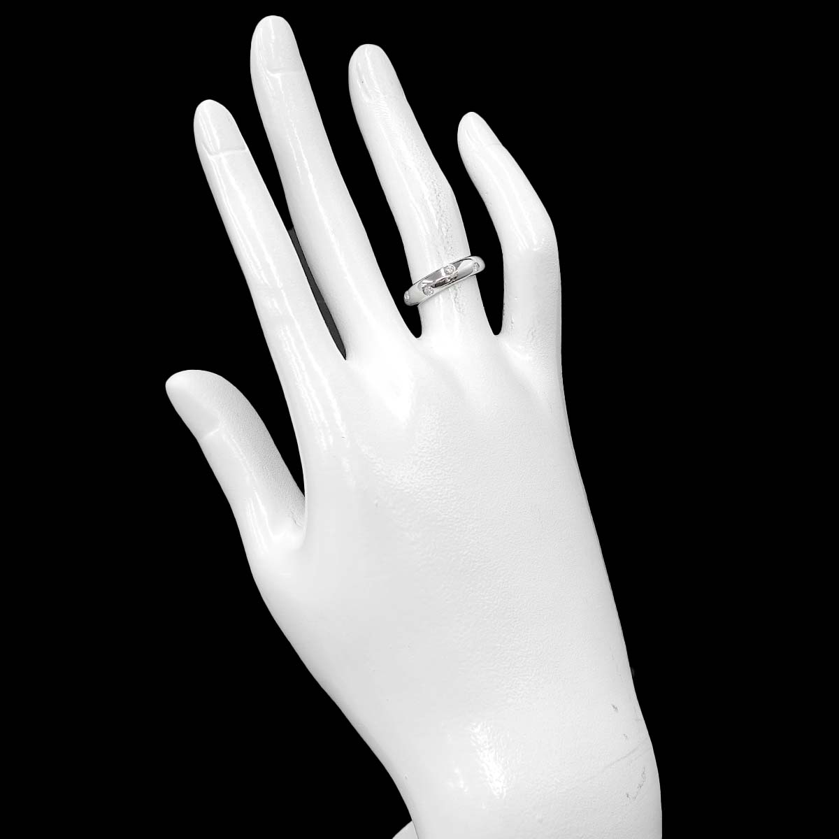Dots Diamond Ring Platinum Size4.75-5(US)