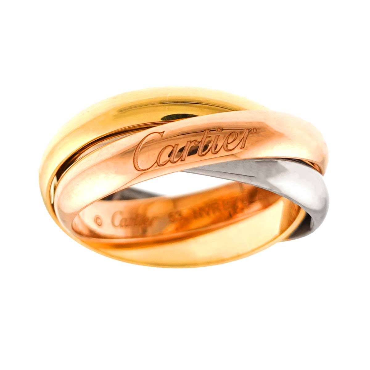 Trinity MM Ring 18K YG WG PG 750 Size53 6-6.25(US)