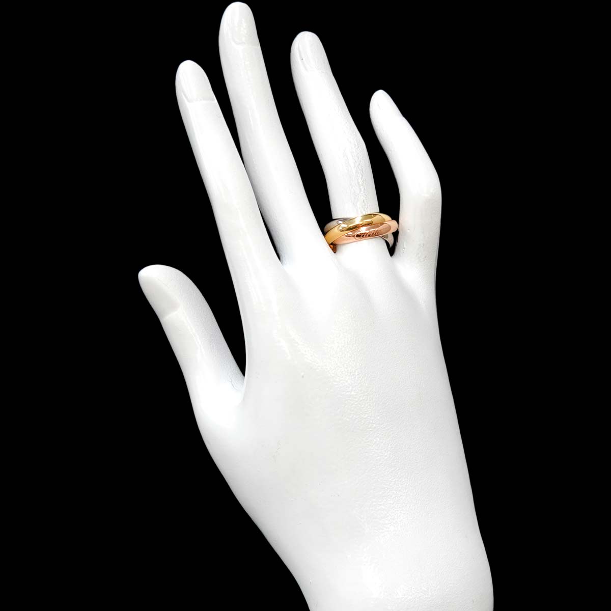 Trinity MM Ring 18K YG WG PG 750 Size53 6-6.25(US)