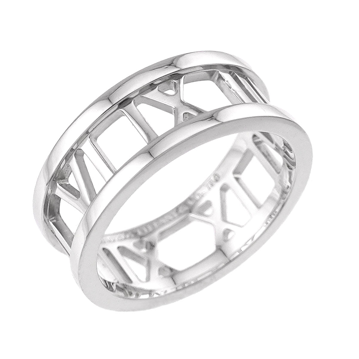 Atlas Ring 18K White Gold 750 size5.25(US)